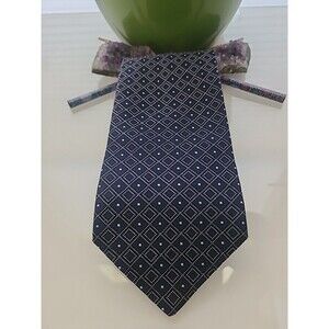 Tommy Hilfiger Mens Repp Imported Silk Classic Graphic Vintage Neck Tie Work